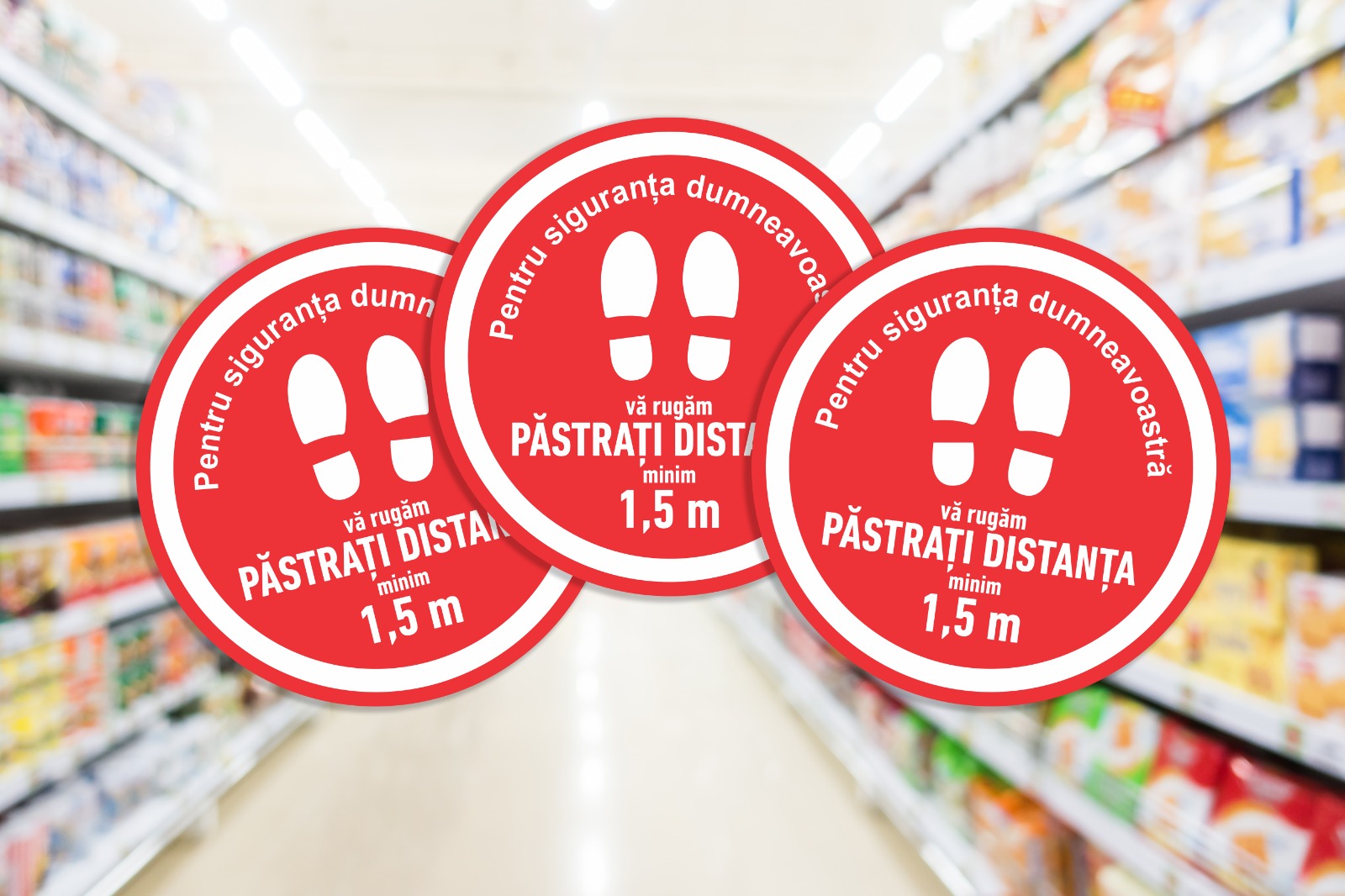 Set 3 autocolante distantare