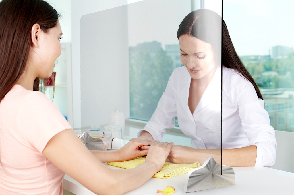 Panou protectie masa manichiura