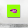 TABLOU CANVAS PURPLE LIPS
