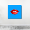 TABLOU CANVAS RED LIPS POP ART
