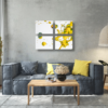 TABLOU MULTICANVAS SPLASH-Set 4 tablouri decorative, dimensiune totală set 80×60 cm