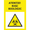 STICKER AUTOCOLANT – ATENȚIE! – RISC BIOLOGIC