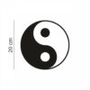 AUTOCOLANT - STICKER AUTO - YIN YANG - 20 cm