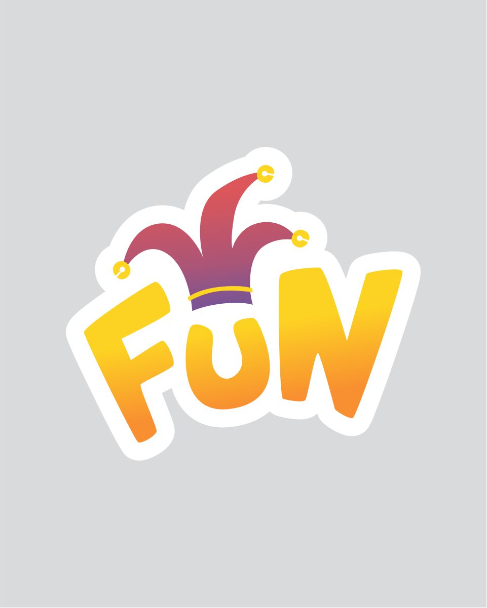 STICKER LAPTOP – FUN – 6X5 CM