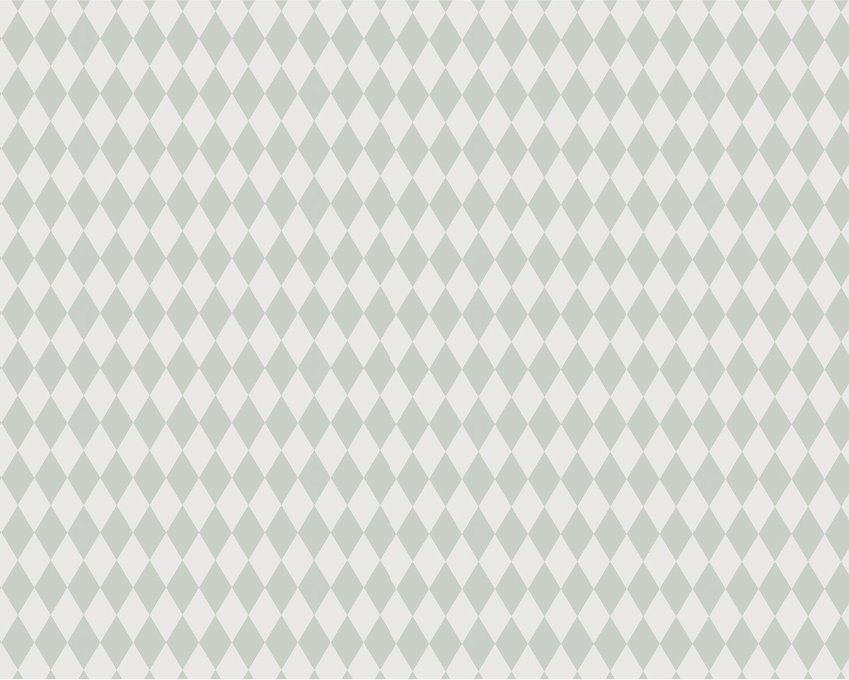 Tapet Geometric cu Romboizi – Design Clasic în Tonuri Gri-Verzui