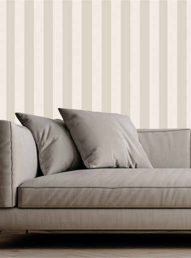 Tapet Striped Crem și Bej – Design Vertical Soft și Elegant