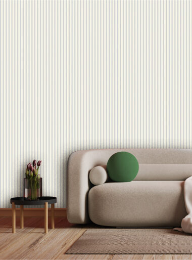 Tapet Striped Subțire Bej și Alb – Model Vertical Delicat